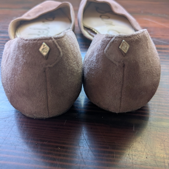 Sam Edelman Suede Pointed Toe Flats Pink Size 8 - Picture 3 of 4